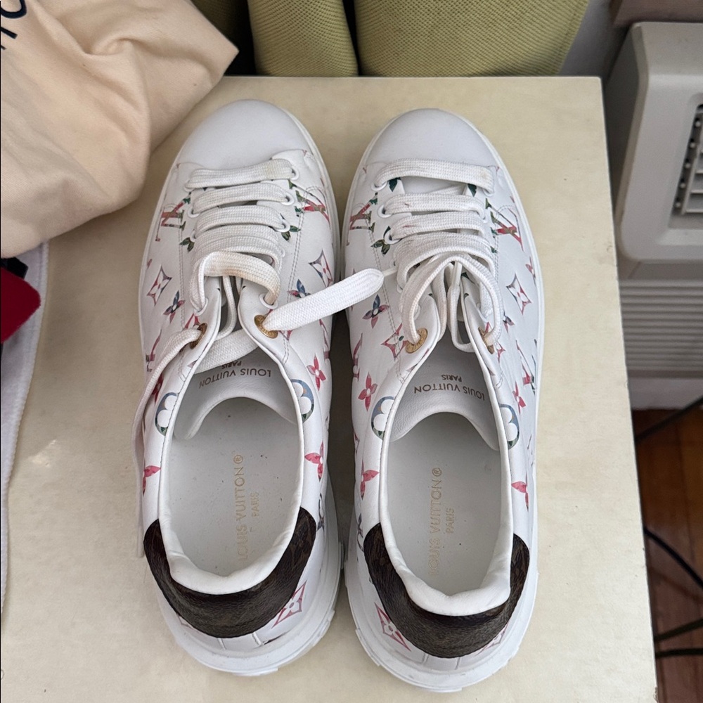 Louis Vuitton Women's Multicolor Monogram Sneakers - Picture 2 of 6